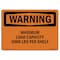 Signmission OSHA Warning Sign, 7" Height, Rigid Plastic, Maximum Load Capacity 3000 Lbs Per Shelf, Landscape OS-WS-P-710-L-12675 - alternate 1